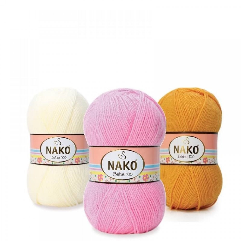 Baby Soft Yarn, NAKO Saten, Baby Cardigan, Baby Hat, Acrylic Yarns