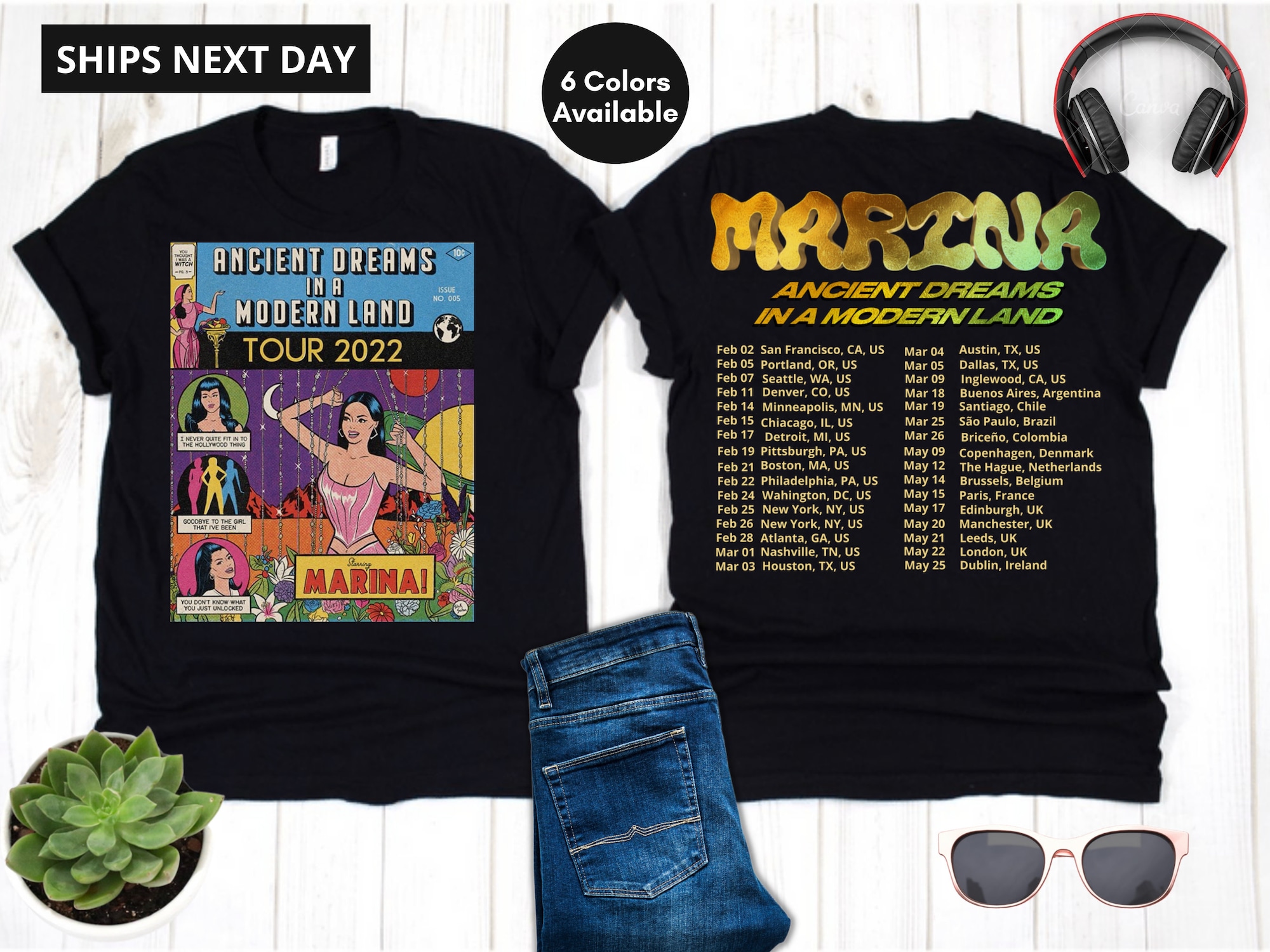 Discover Marina and the Diamonds Ancient Dreams in a Modern Land Tour 2022 Shirt