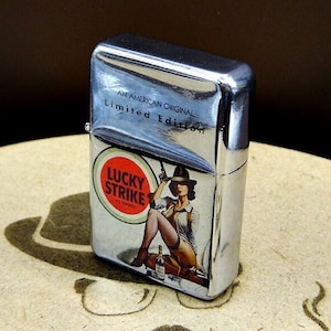 Cigarette Case Vintage Zippo Lucky Strike 1994 Brass Metal