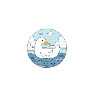 Cross Stitch Swan, Swan Cross Stitch Pattern, Swan Embroidery