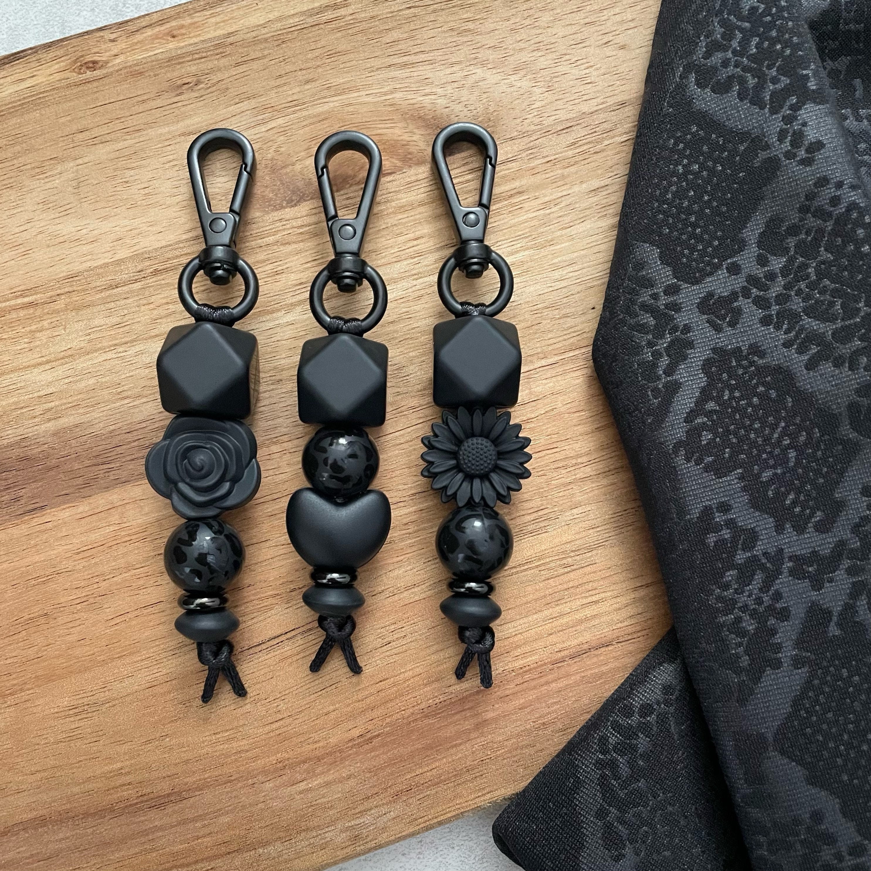 Matte black keychain outlet