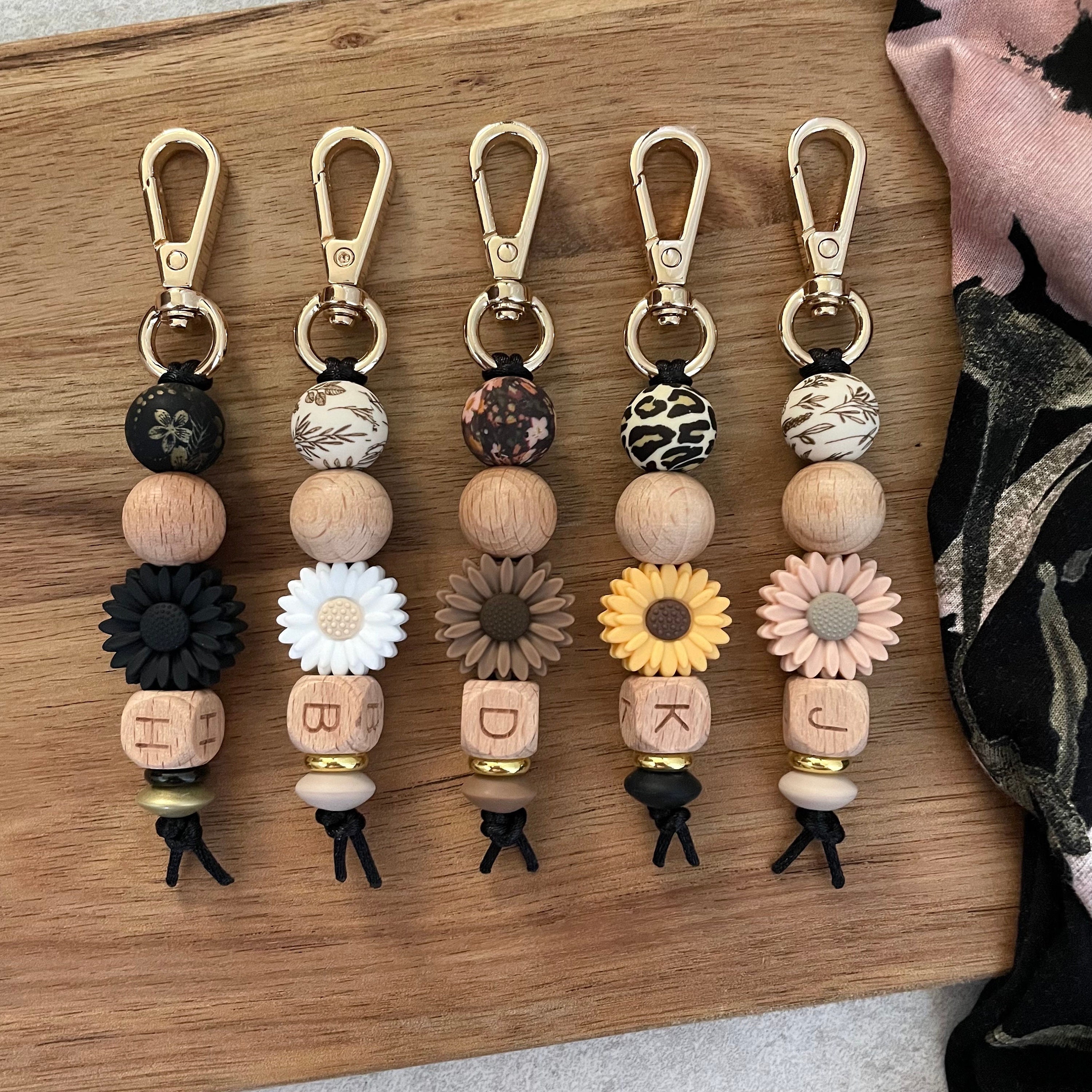 Custom Keychains | Silicone Beaded | Wood | Daisy | Wildflowers | Initials | Personalized | Silicone Beaded | Cute Gift Ideas | Leopard Custom Keychains | Silicone Beaded | Wood | Daisy | Wildflowers | Initials | Personalized | Silicone Beaded | Cute Gift Ideas | Leopard