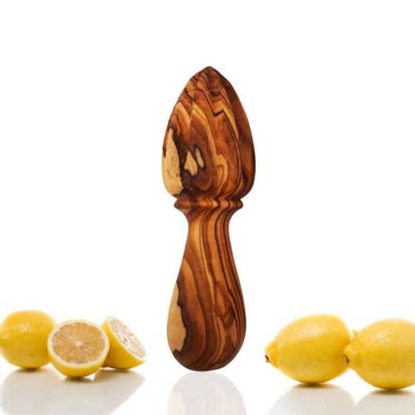 Zitronenpresse aus Olivenholz - Orangepresse - Zitruspresse - Entsafter~ Limettenpresse - Natürlich und Nachhaltig - Handmade