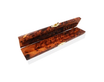 Pen case made of high-quality Thuja wood ~ Pen holder ~ Pen box ~ Handmade