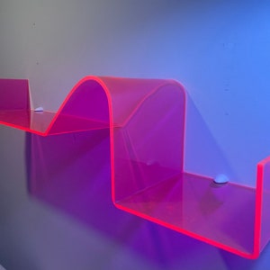 Fluorescent Acrylic Wave Shelf image 8