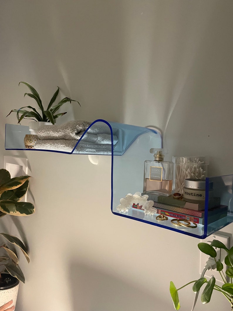 Fluorescent Acrylic Wave Shelf image 4