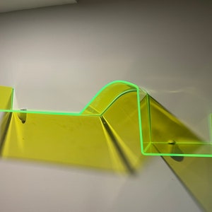 Fluorescent Acrylic Wave Shelf image 5