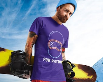 Schnee T-Shirt | Ski Geschenk | I Love To Ski | Skifahrer | Snowboarder | Snowboarding Geschenk | POW Day | Unisex - Herren & Damen Tee | POW Patrol