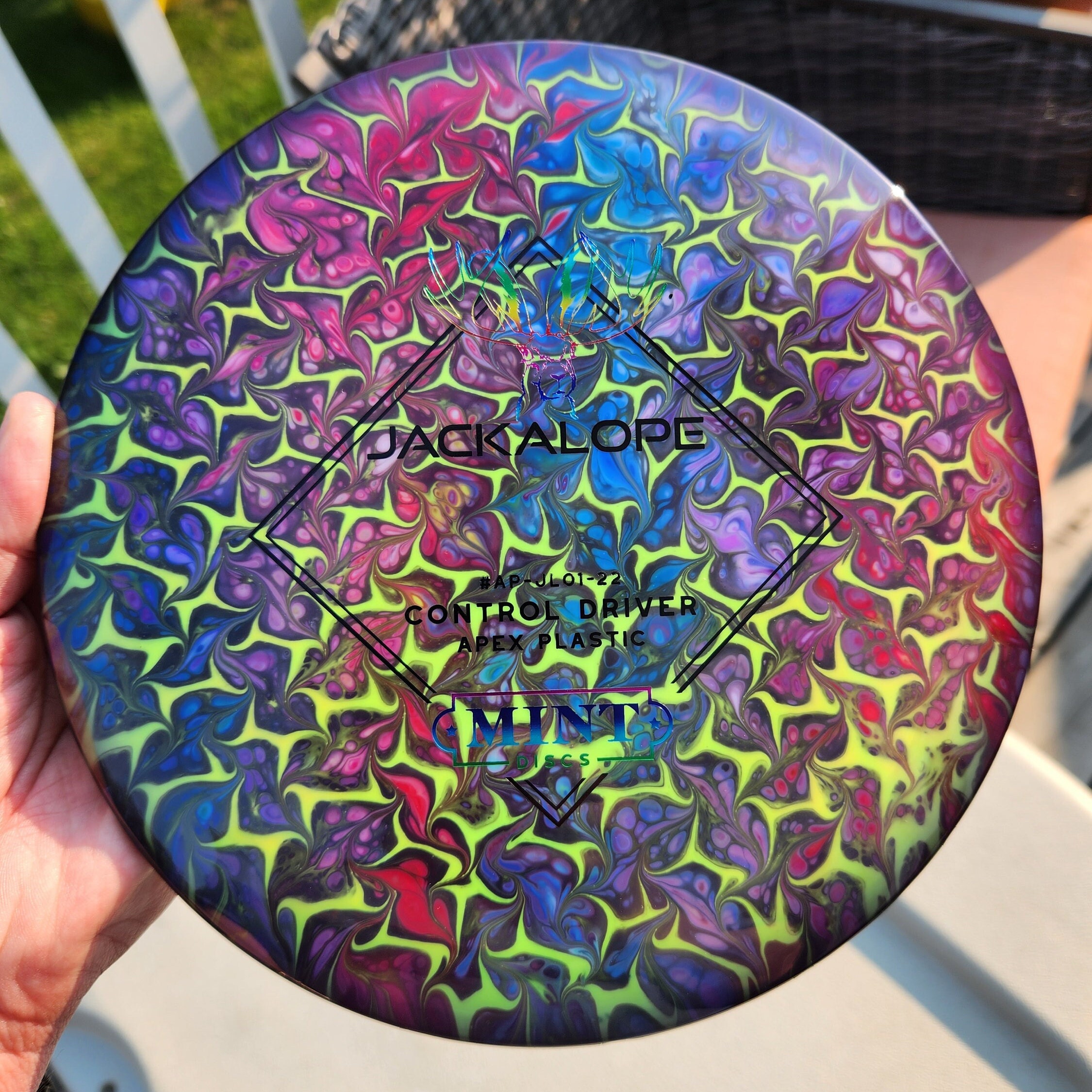 Mint Discs Alpha Jackalope Custom Dyed Disc Golf Control Etsy