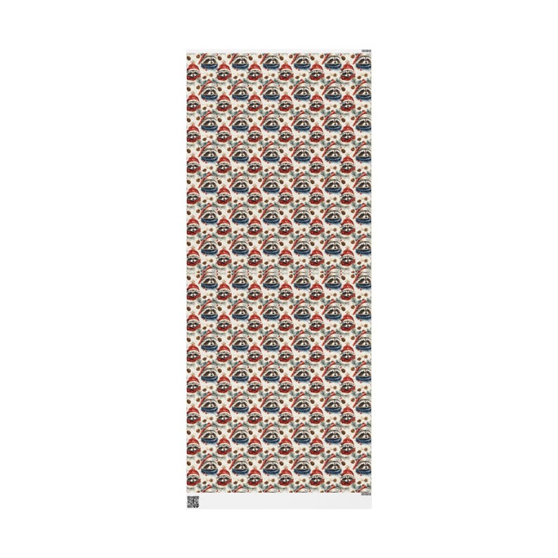 Waschbär Geschenkpapier Weihnachten Waschbären Geschenkpapier Geschenkpapier glänzend Weihnachtsgeschenkverpackung Glanzpapier Geburtstagspapier Aquarell 30" x 72"