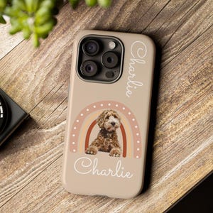 Dog Phone Case Custom Photo Personalized Dog Cat Name iPhone Samsung Galaxy Custom Phone Case Pet Loss Sympathy Gift Personalized iphone 15