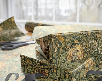 William Morris Honeysuckle Gift Wrap Vintage Wrapping Paper Rolls Art Nouveau Wrapping Paper Scrapbook Paper Morris Gift paper