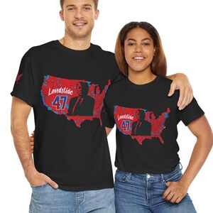 Camiseta unisex con los estados rojos de las elecciones de Trump, regalo político para los republicanos, camiseta MAGA, camiseta Trump 2024, mapa de los estados rojos de EE. UU., regalo para hombres y mujeres