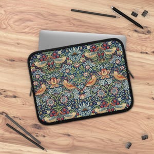 William Morris Laptop Sleeve Strawberry Thief Laptop Cover Birds Laptop Sleeve ipad Laptop Case Floral 13in Cover Laptop 15in Macbook