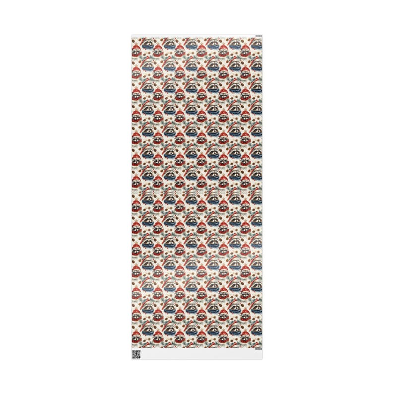 Waschbär Geschenkpapier Weihnachten Waschbären Geschenkpapier Geschenkpapier glänzend Weihnachtsgeschenkverpackung Glanzpapier Geburtstagspapier Aquarell Bild 18