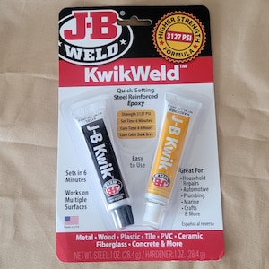 J-B Weld 8276 KwikWeld, époxy à prise rapide, acier renforcé, 2 oz