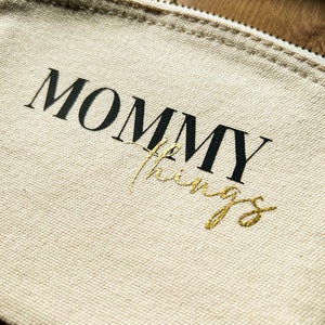 Kosmetikbeutel personalisiert mit Aufdruck, Geschenkidee Mommy things