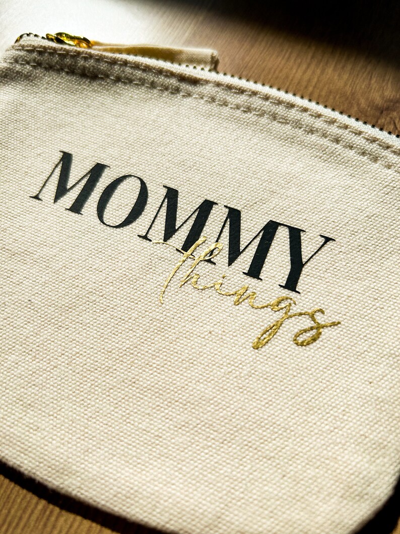 Kosmetikbeutel personalisiert mit Aufdruck, Geschenkidee Mommy things