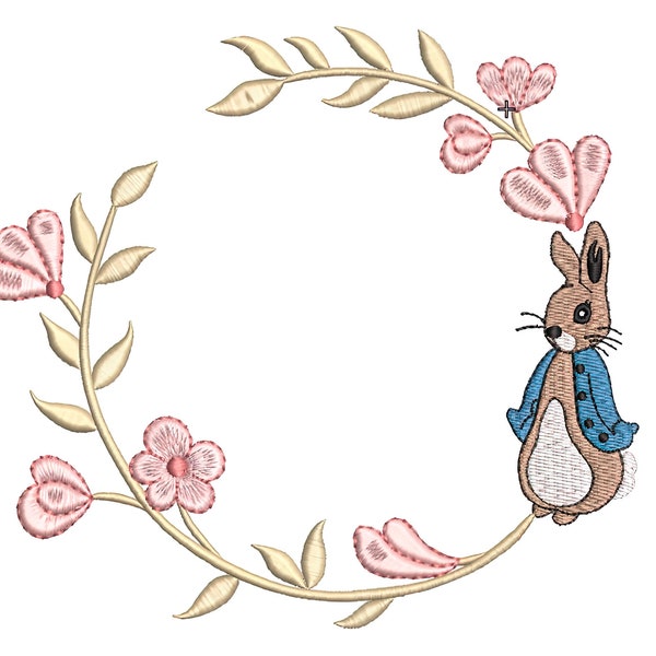 Easter Bunny Embroidery Design File