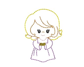 Girl Embroidery Design File