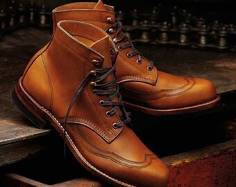 wingtip winter boots