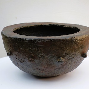 Bowl in Wabi-Sabi style, home accessory, unique piece, handicraft, recycled art, sustainable decorative object