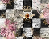 Decoupage Paper Rice Paper Mulberry Paper Royal Queen Bee A4