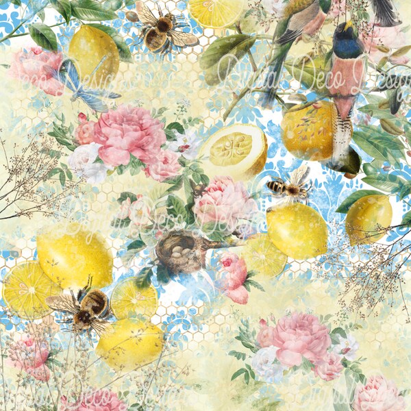 Shabby Chic Rice Paper - Etsy