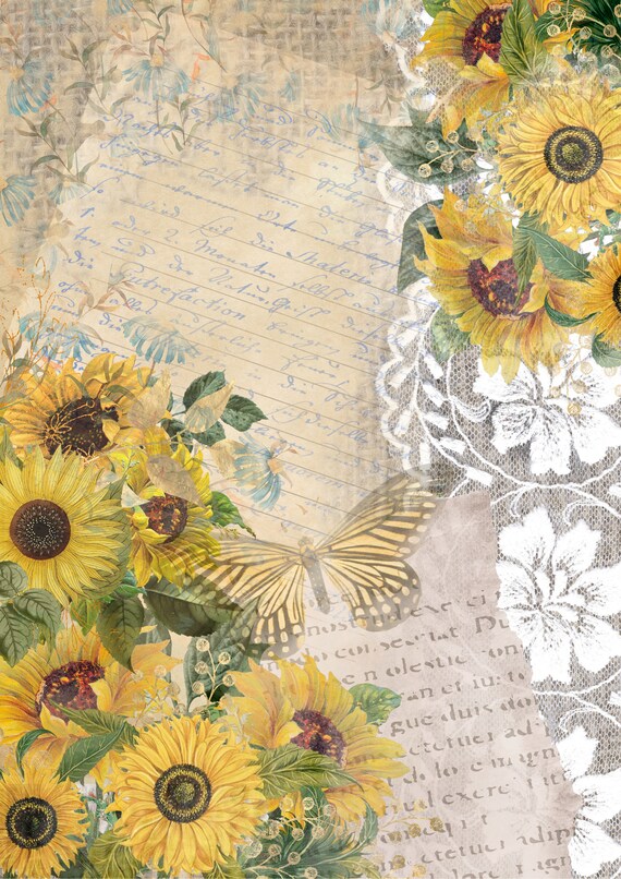 Digital Printable Decoupage Paper Instant Download Vintage - Etsy