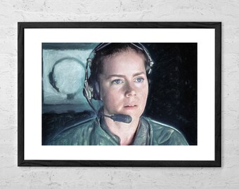 Amy Adams as Louise Banks in Arrival - Painting - Art Print - Movie Poser - Sci-Fi Movie Art - Wall Decor - Science Fiction Poster Gift