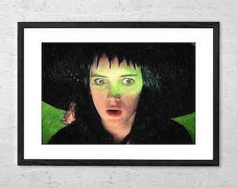 Lydia Deetz - Beetlejuice - Painting - Movie Poster - Tim Burton - Winona Ryder - Beetlejuice Art - Gothic - Strange and unusual - Dark Art