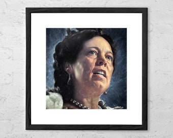 Olivia Colman as Queen Anne - Painting - Art Print - The Favourite Movie Art - The Favourite Poster - Home Decor - Wall Art - Gift Idea