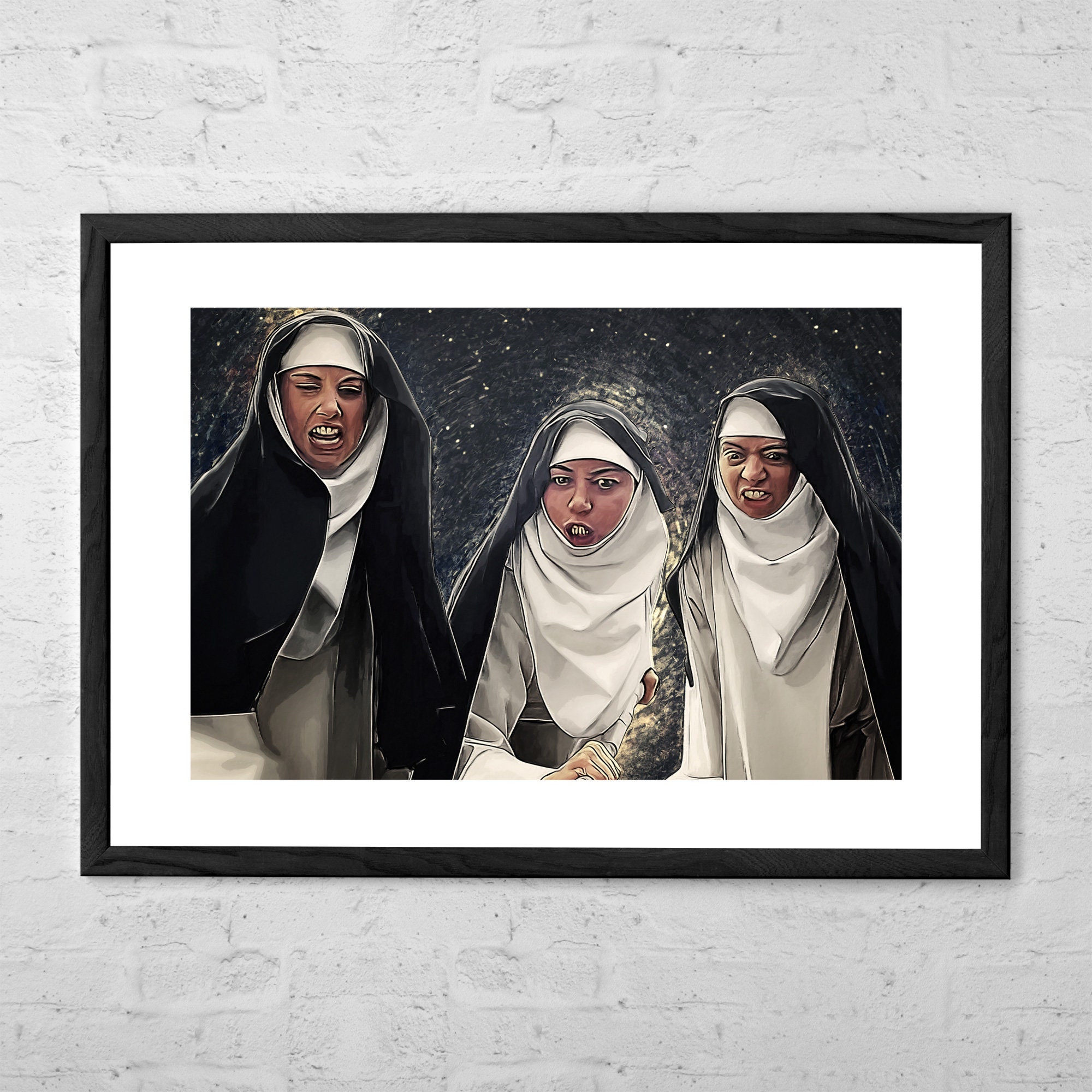 The Little Hours - Digital Painting - Art Print - The Little Hours Movie Art - Film Poster - Comedy Movie Scene - Alison Brie - Aubrey Plaza