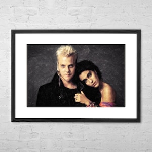 David und Stern - Gemälde - The Lost Boys - Horror Deko - Film Art Print - Film Poster - Vampir - 80er Jahre - Gothic - David Van Etten - Geschenke