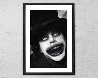The Babadook.- Painting - Horror Decor - Movie Art Print - Movie Poster - Halloween - Dark Art - Spooky - Scary - Gothic - Monster - Gifts