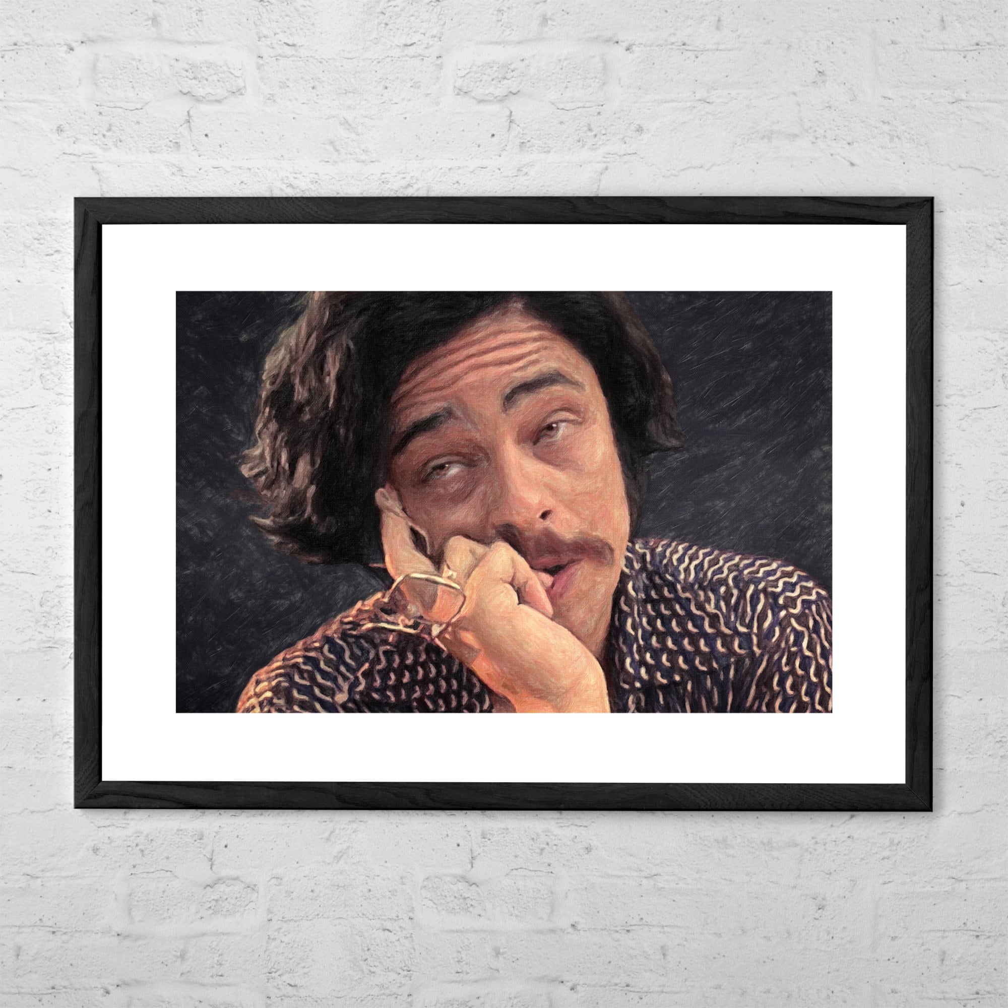 Dr Gonzo - Painting - Fear and Loathing in Las Vegas - Benicio Del Toro - Movie Poster - Movie Print - Hunter S Thompson - Wall Art - Drugs