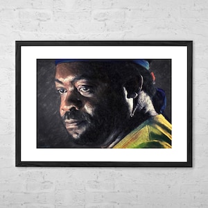 Yaphet Kotto as Parker - Painting - Art Print - Alien Movie Art - Sci-Fi - Film Poster - Wall Art - Alien Movie Poster - Horror Decor Gifts