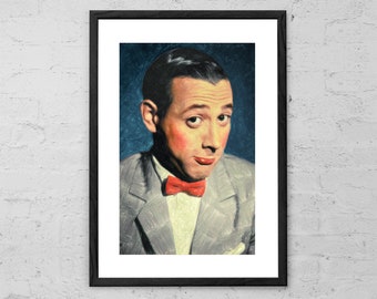 Pee wee Herman - Paul Reubens - Pee wee Herman Painting - Pee wee Herman Portrait - Tequila - Pee Wee's Playhouse - Pee Wee's Big Adventure