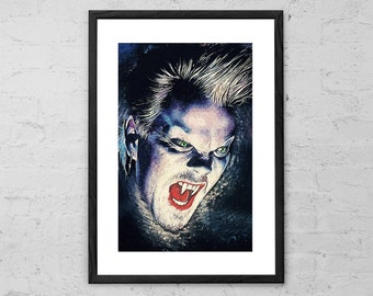 David Van Etten - The Lost Boys - Digitaal schilderen - Vampier - Horror Decor - Filmposter - Horrorkunst - Donkere kunst - Gotisch - Jaren '80 - Dracula