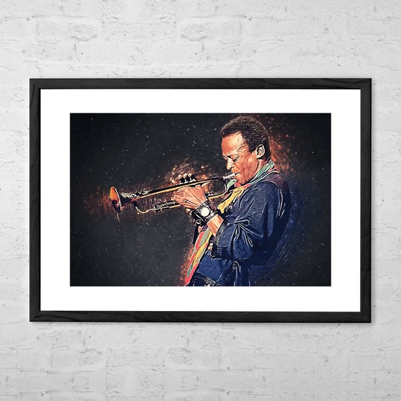 Miles Davis - Digital Painting - Art Print - Music Poster - Miles