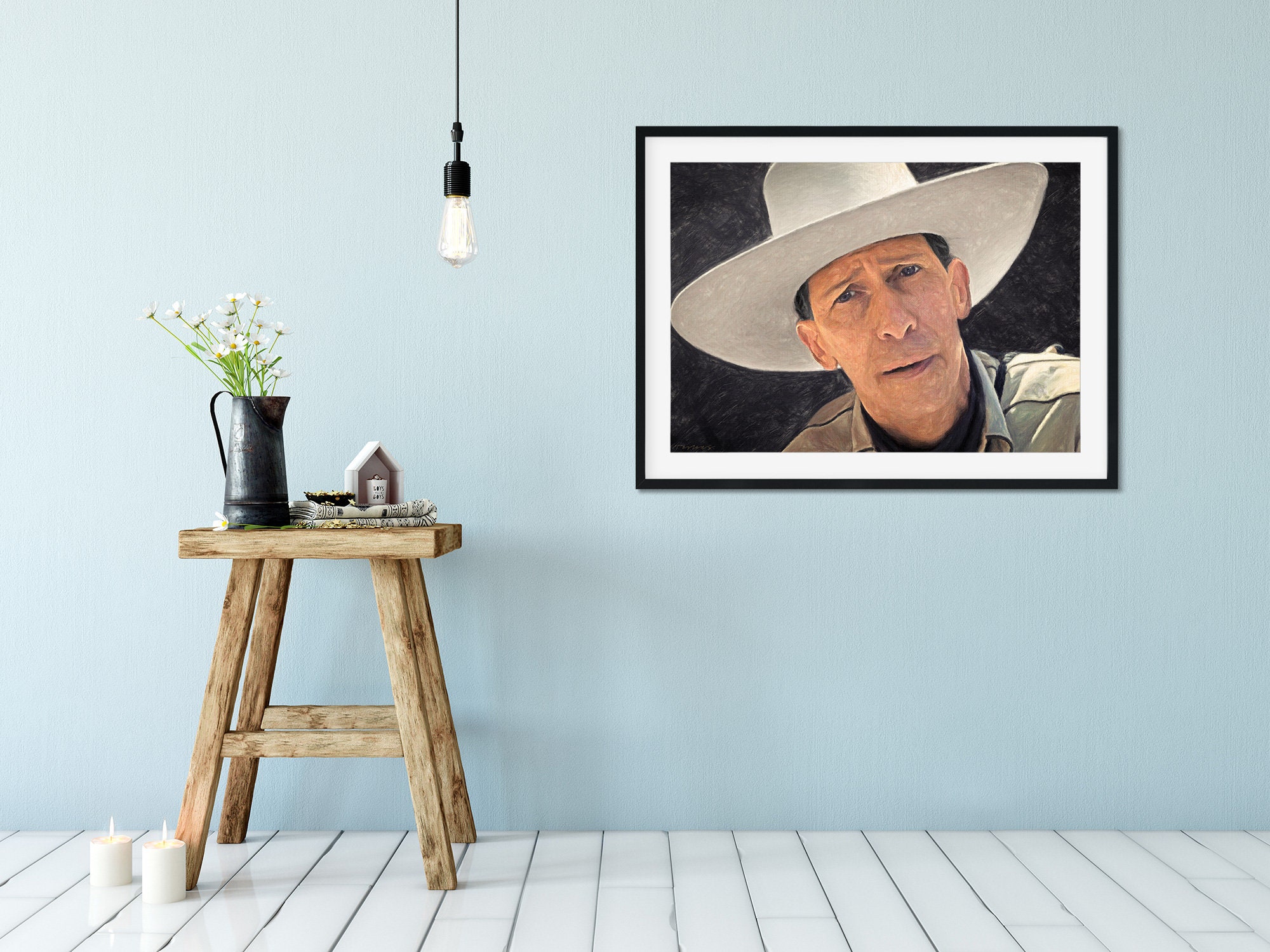 Buster Scruggs Painting Art Print the Ballad of Buster Scruggs Movie