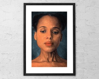 Broomhilda von Shaft - Malerei - Kunstdruck - Django Unchained - Filmkunst - Kerry Washington - Film Poster - Wand Kunst Geschenke - Film Poster
