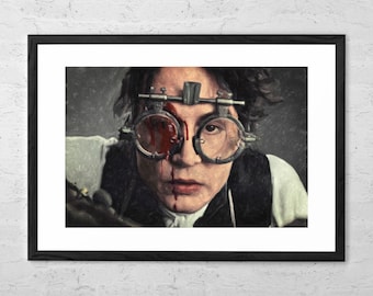 Ichabod Crane - Schilderij - Sleepy Hollow - Johnny Depp - Film Art Print - Filmposter - Horror Wall Decor - Tim Burton - Dark Art - Gothic