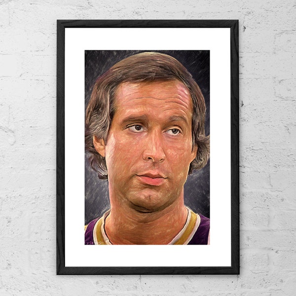 Fletch - Painting - Art Print - Chevy Chase Portrait - Fletch Movie Poster - Movie Wall Decor - Chevy Chase Art - 80s Movies - Film Poster