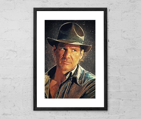 Indiana Jones Illustration Art Print Indiana Jones Poster - Etsy