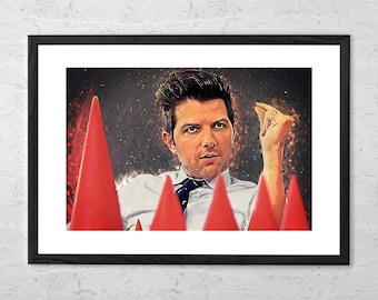 It&#39;s About the Cones - Ben Wyatt - Illustration - Art Print - Parks and Recreation - Parks and Rec Poster - Adam Scott - Comedy - Funny Gift