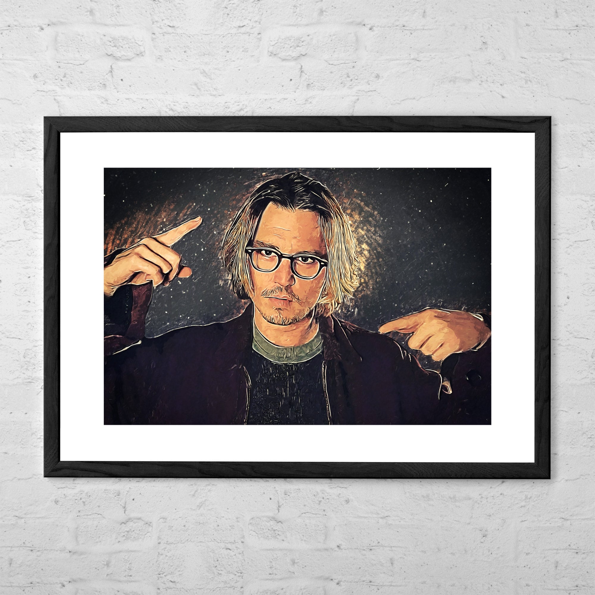 Mort Rainey - Illustration - Art Print - Secret Window - Movie Poster - Movie Print - Johnny Depp - Cult Movie Gift - Secret Window Poster