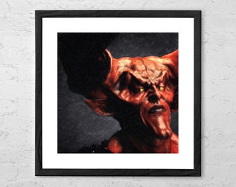 Lord of Darkness - Legend - Tim Curry - Painting - Dark Art - Horror Decor - Horror Art - Darkness - Satan - Dark Lord - Horror Movie Art