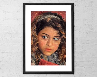 Alia Shawkat as Maeby Fünke in Arrested Development - Painting - Art Print - Arrested Development Art - Arrested Development Tv Show Poster