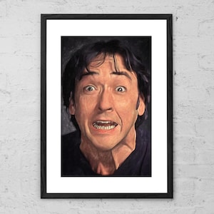Op de afbeelding: Een zwart-wit portret van een man met een verraste uitdrukking. Hij heeft kort, donker haar en draagt een donker shirt.